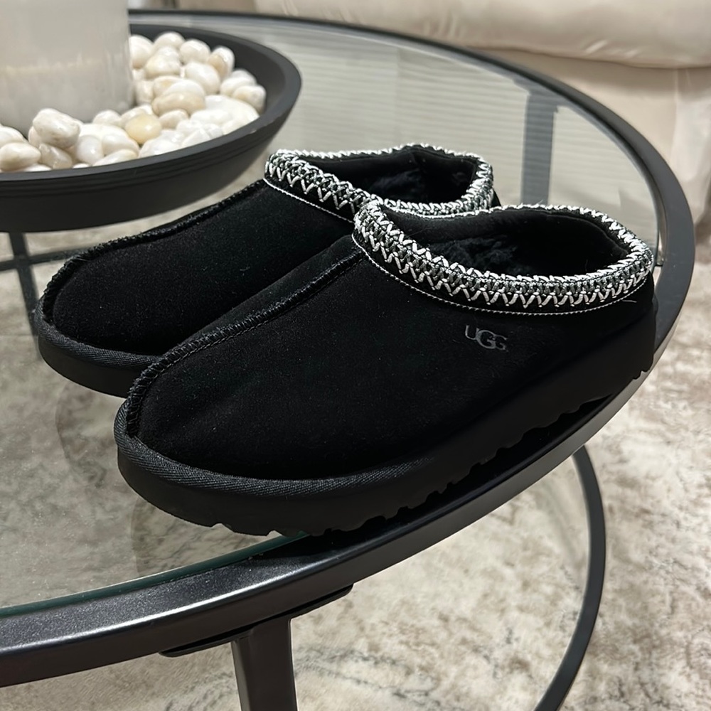 UGG Womens Black Tasman Slippers